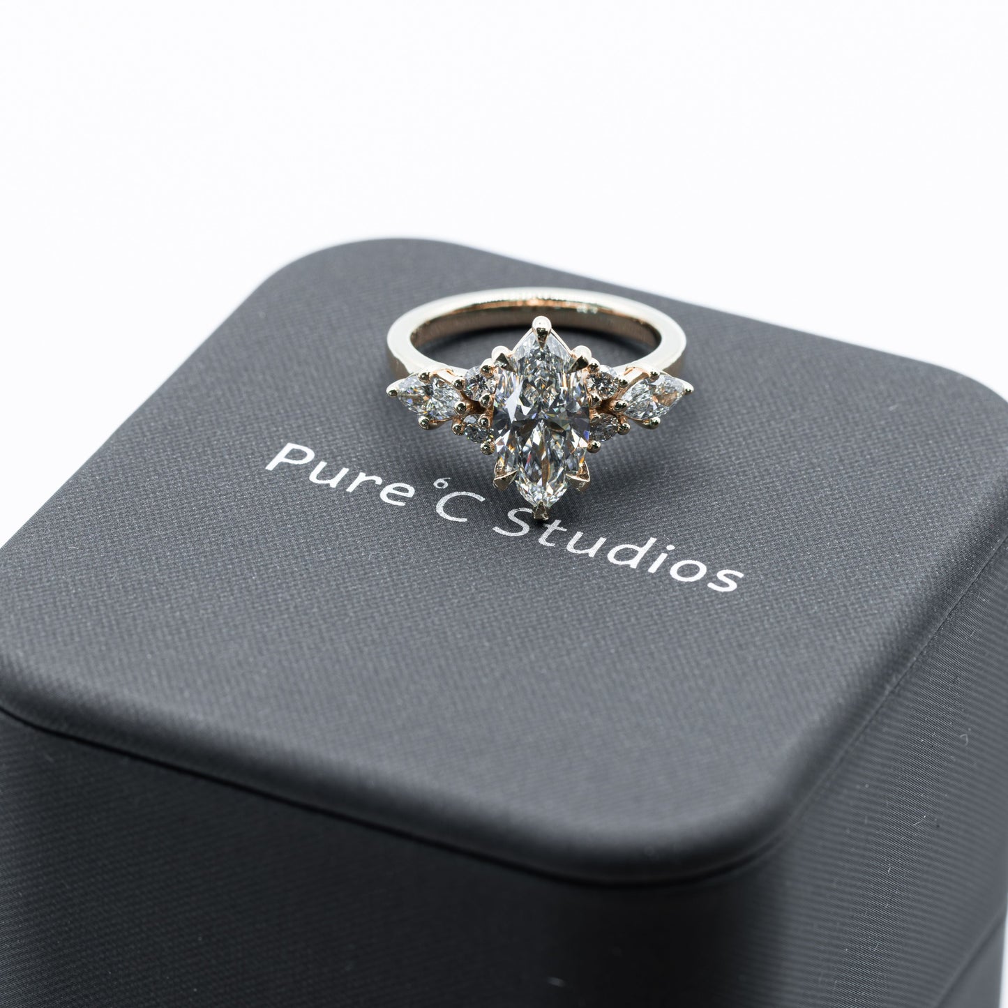 2.10 ct VVS2 D color Marquise Diamond Ring