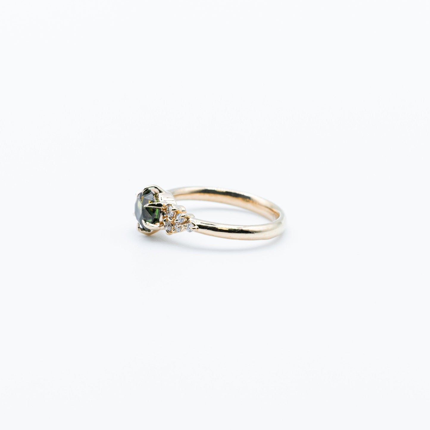 Parti Sapphire & diamond bouquet ring