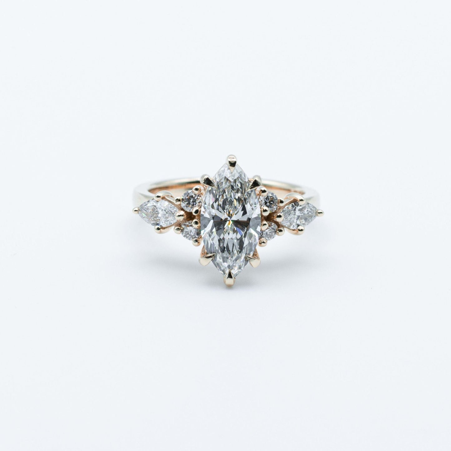 2.10 ct VVS2 D color Marquise Diamond Ring