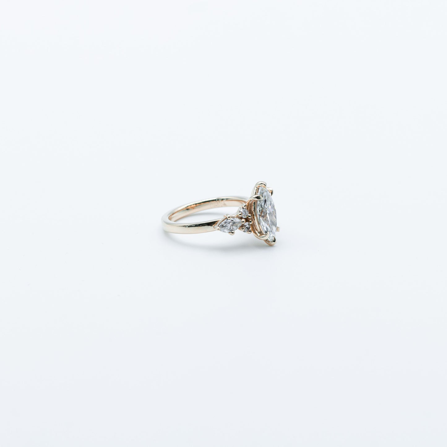2.10 ct VVS2 D color Marquise Diamond Ring
