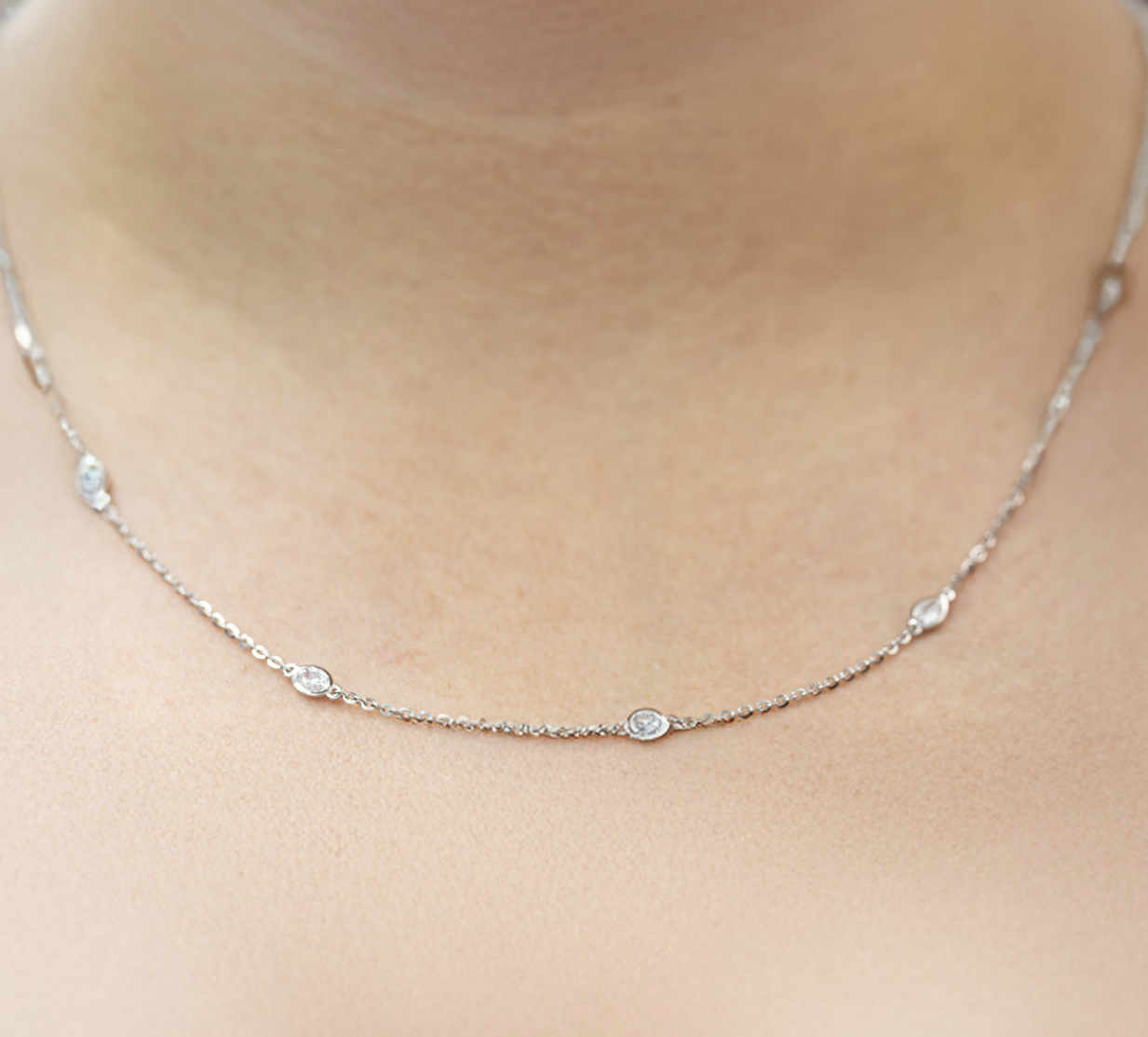 14K Fancy Diamonds-By-The-Yard Necklace