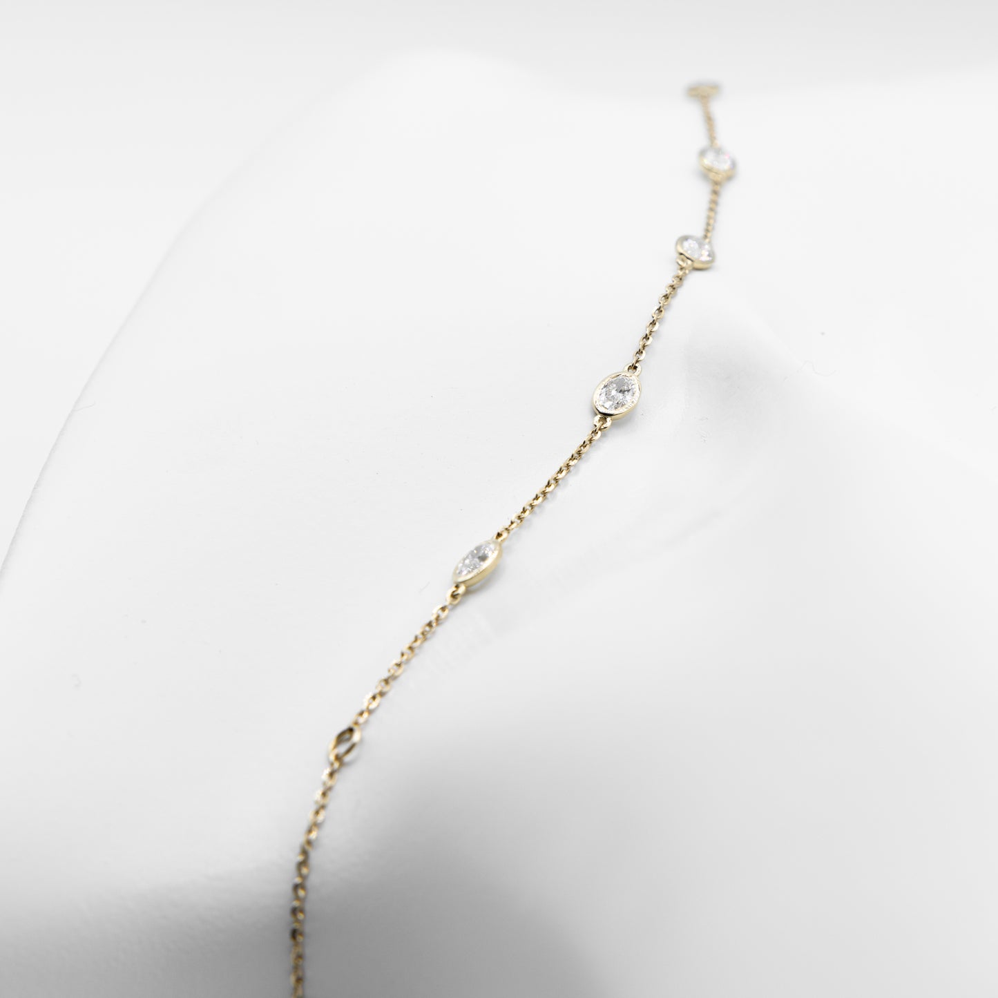 1 ct Oval Diamond-by-the-Yard Bracelets